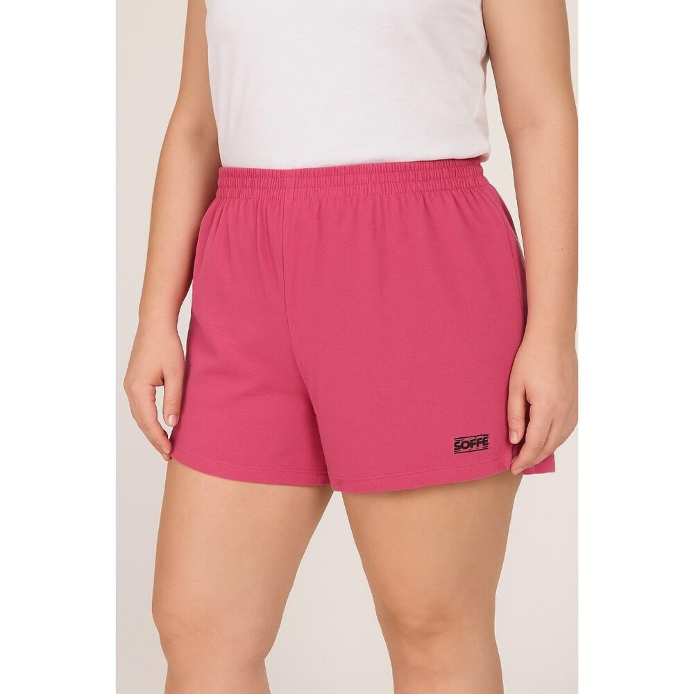 Soffe Pink Women's Pull On Running Shorts Size L